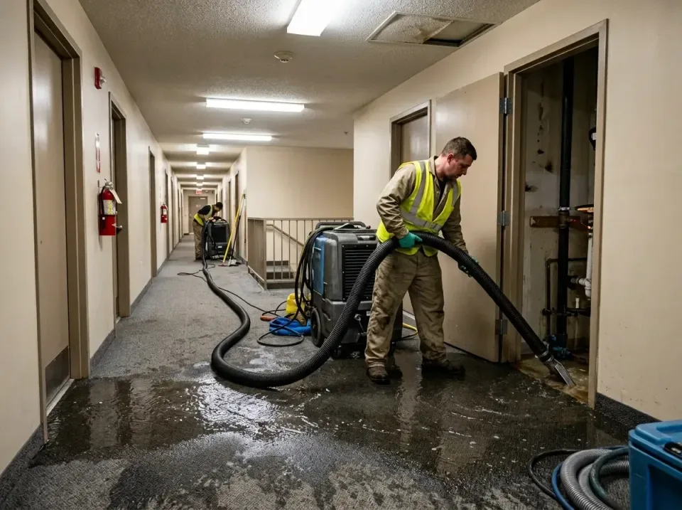 multi-unit-apartment-hallway-f-005 — frequently asked questions, Emergency Burst Pipe Water Extraction & Removal in Little C…